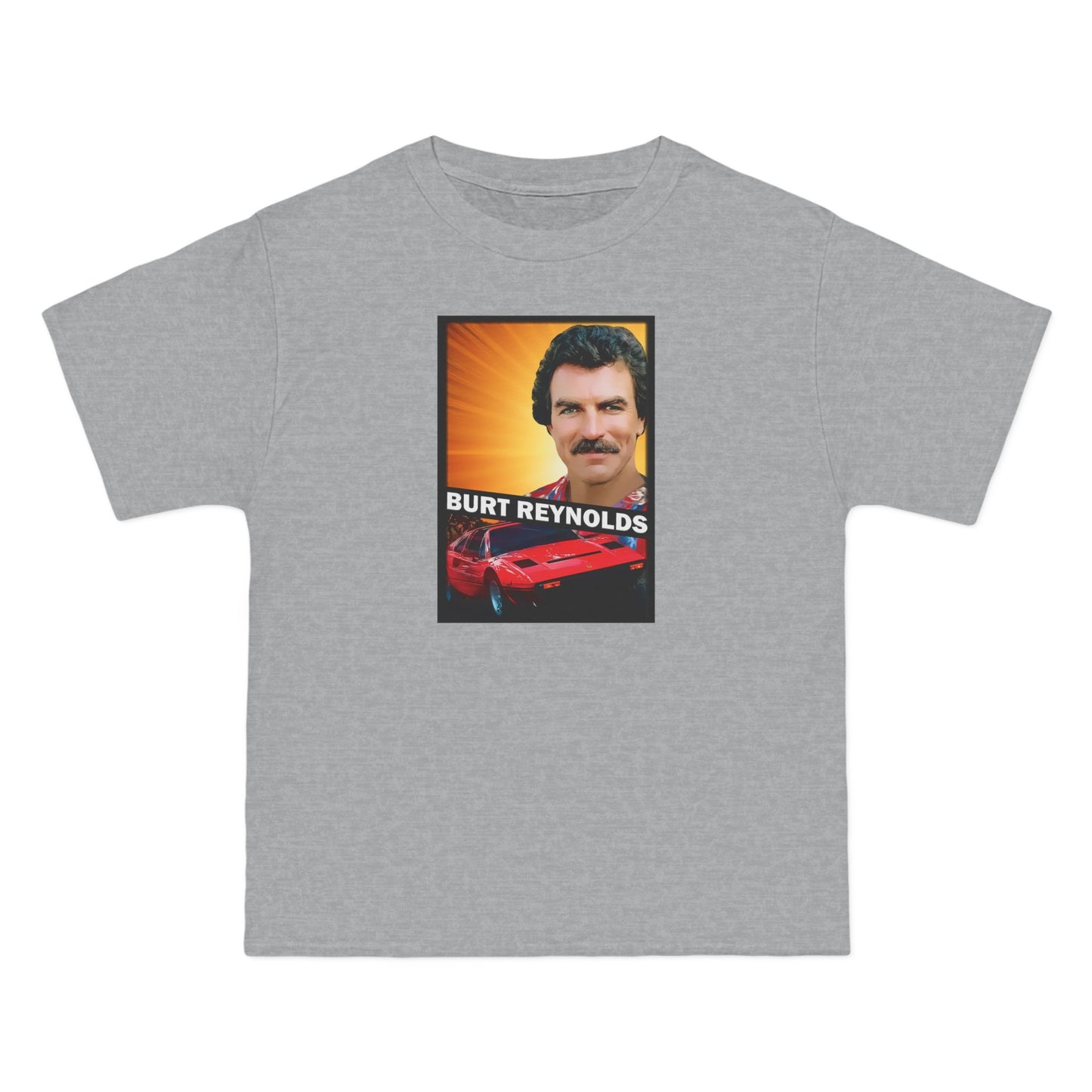 Burt Reynolds (Tom Selleck) - Men's Heavyweight T-Shirt