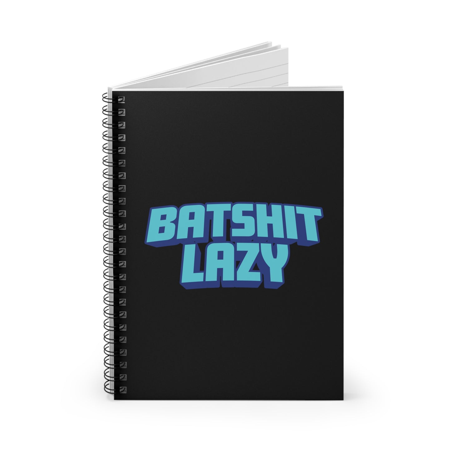 Batshit Lazy - Spiral Notebook