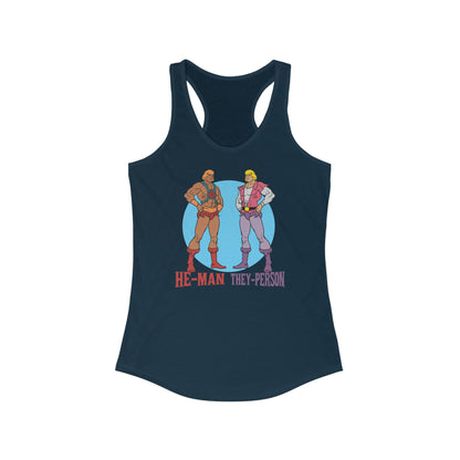 He-Man They-Person - Women's Racerback Tank