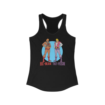 He-Man They-Person - Women's Racerback Tank