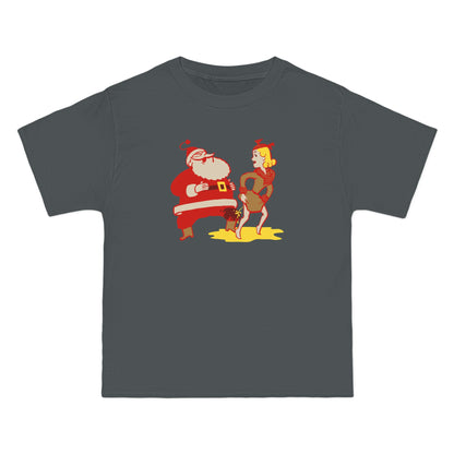 I Saw Mommy Pissing On Santa Claus - Men's Heavyweight T-Shirt