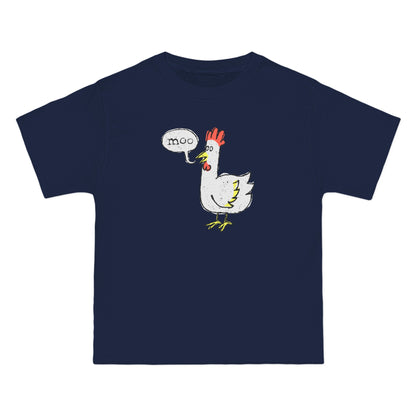 Moo (Chicken) - Men's Heavyweight T-Shirt