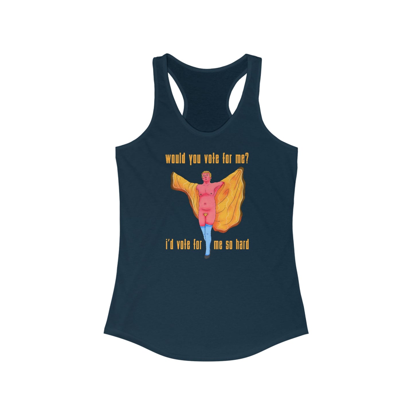 Trump - I'd Vote For Me (Buffalo Bill) - Women’s Racerback Tank