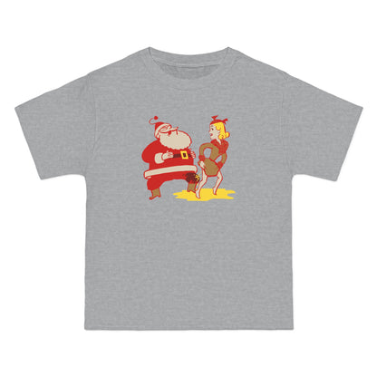 I Saw Mommy Pissing On Santa Claus - Men's Heavyweight T-Shirt