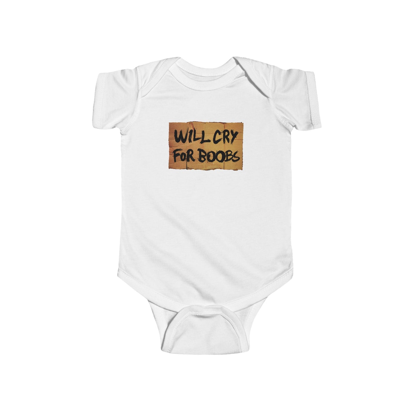 Will Cry For Boobs - Baby Onesie