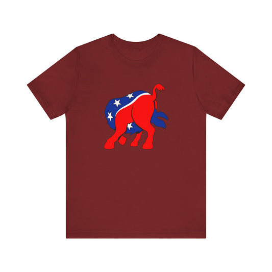 Democratic Donkey (Head Up Its Ass) - Men's T-Shirt