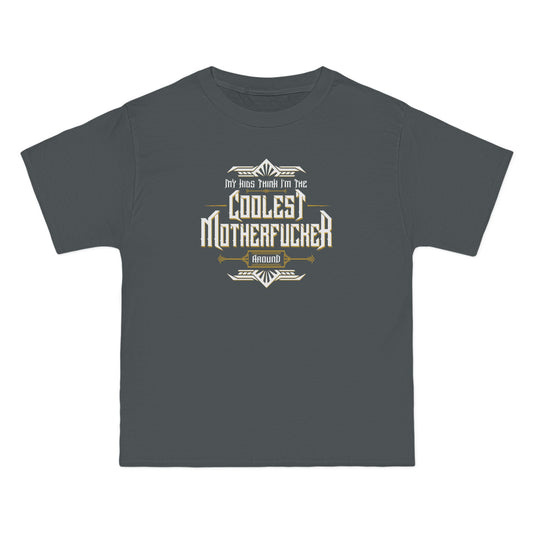 My Kids Think I'm The Coolest Motherfucker Around - Men's Heavyweight T-Shirt