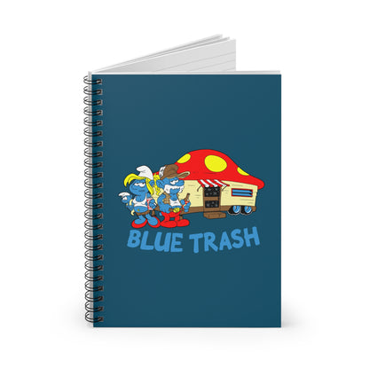 Blue Trash - Spiral Notebook