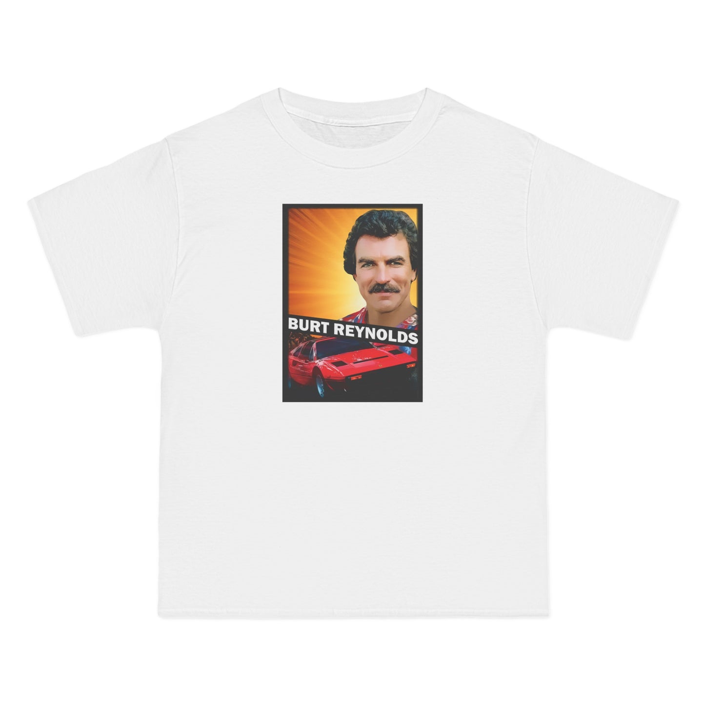 Burt Reynolds (Tom Selleck) - Men's Heavyweight T-Shirt