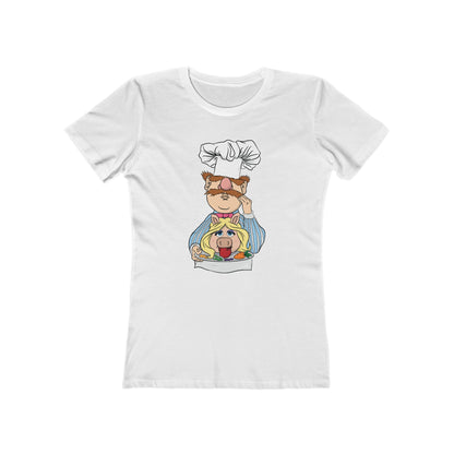 Chef's Special (Swedish Chef Serving Up Miss Piggy On A Platter) - Women's T-Shirt