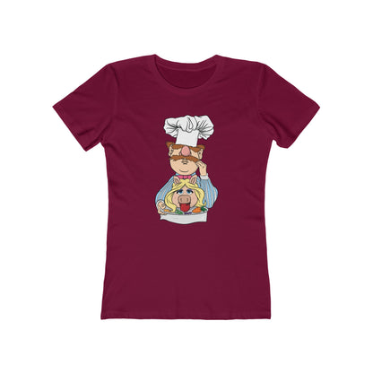 Chef's Special (Swedish Chef Serving Up Miss Piggy On A Platter) - Women's T-Shirt