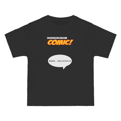 Star In Your Very Own Comic (Mmm... Delicious) - Men's Heavyweight T-Shirt