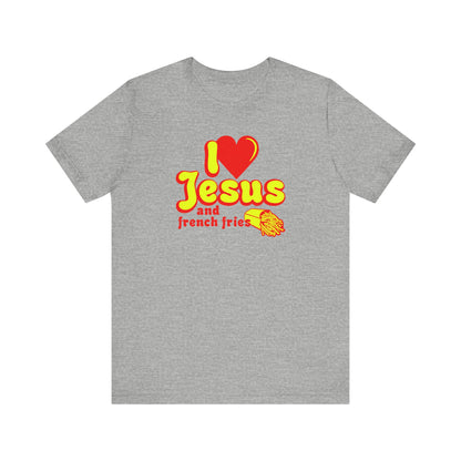 I Heart Jesus (And French Fries) - Men's T-Shirt