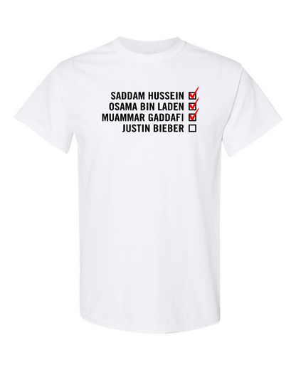 Bieber Checklist - Men's Basic T-Shirt