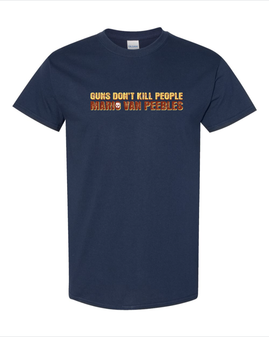 Guns Don't Kill People - Mario Van Peebles - Men's Basic T-Shirt