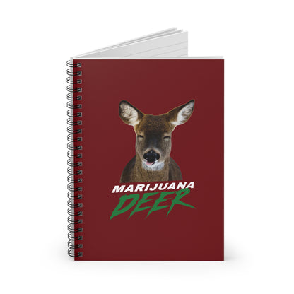 Marijuana Deer - Spiral Notebook