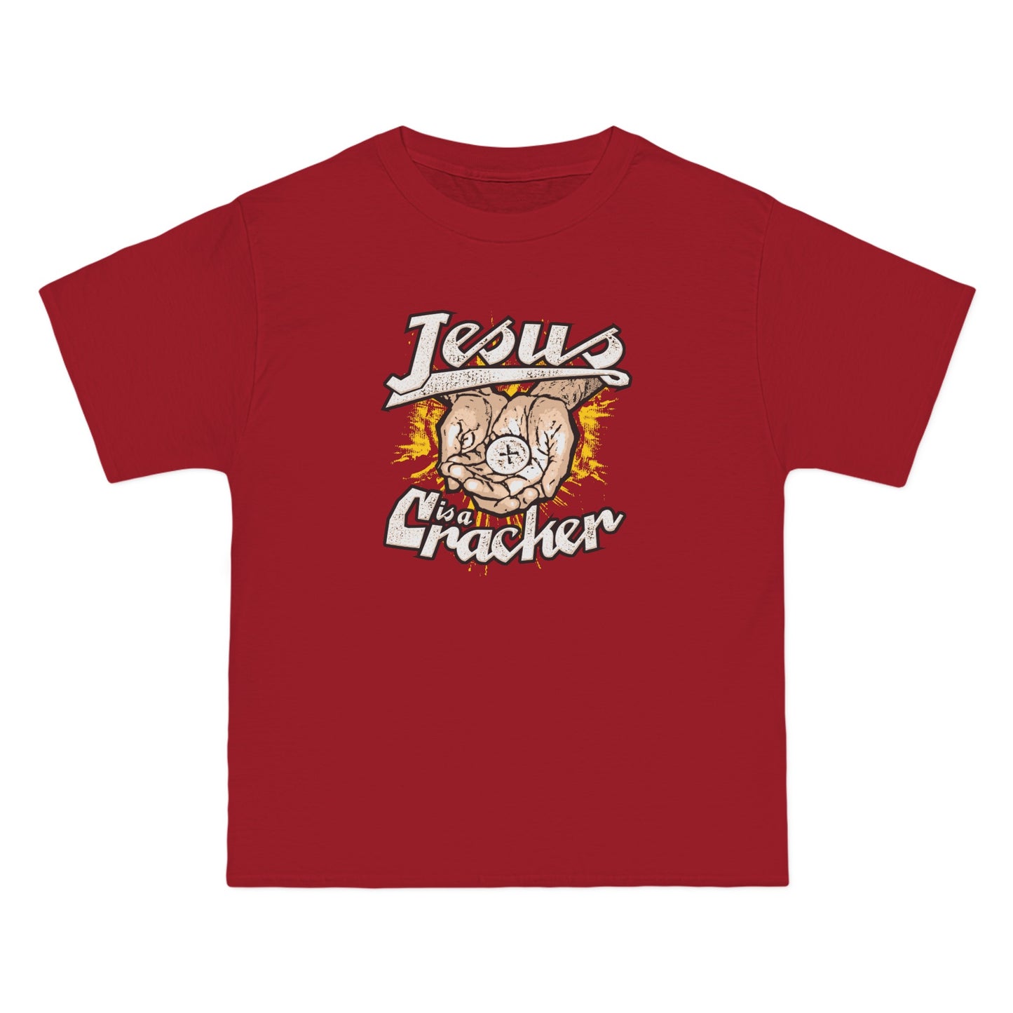 Jesus Is A Cracker - Men's Heavyweight T-Shirt