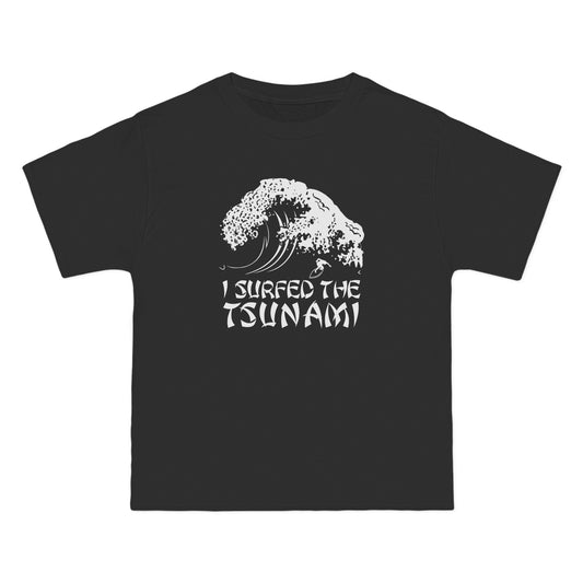 I Surfed The Tsunami - Men's Heavyweight T-Shirt