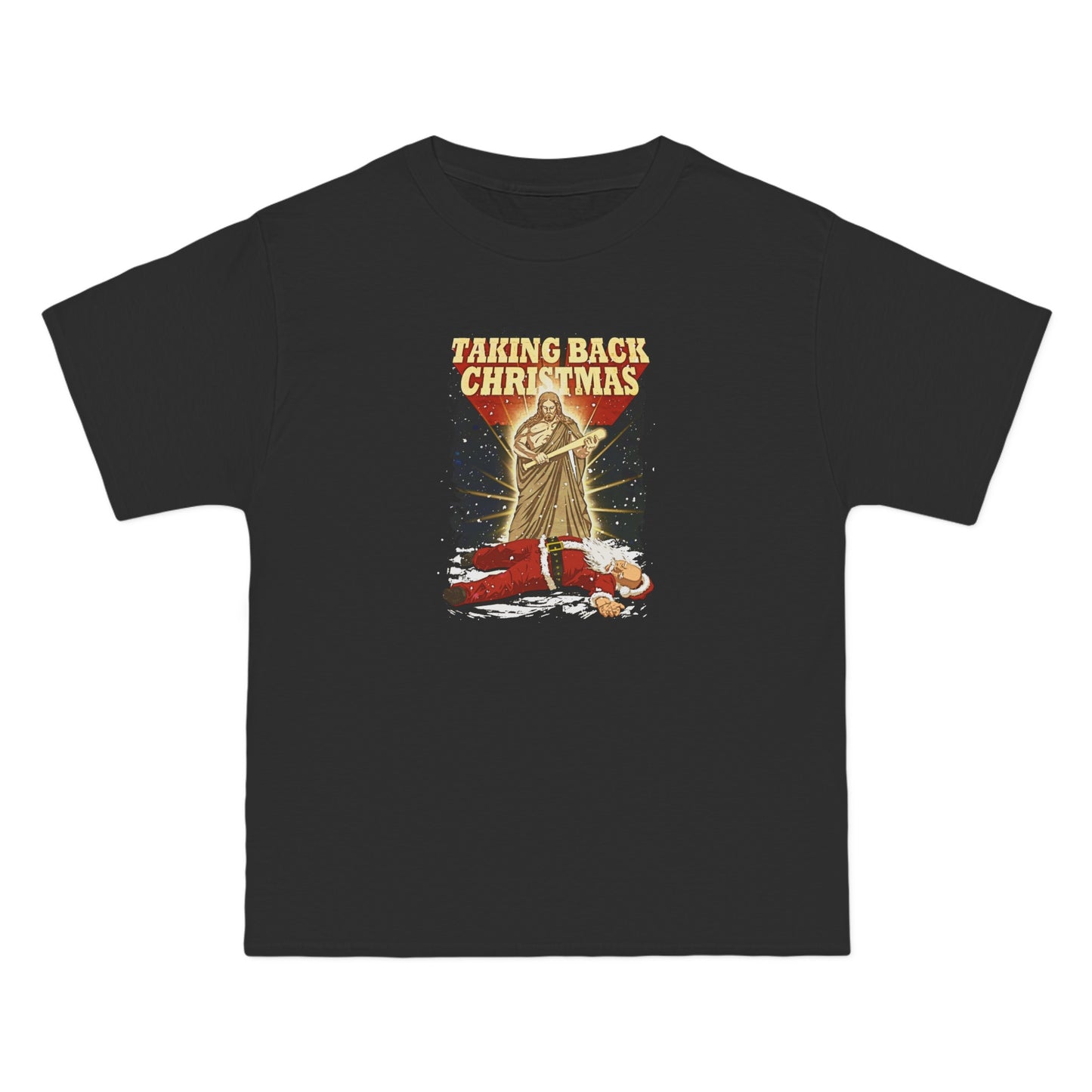 Taking Back Christmas (Jesus Vs. Santa) - Men's Heavyweight T-Shirt