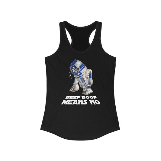 Beep Boop Means No - Women's Racerback Tank