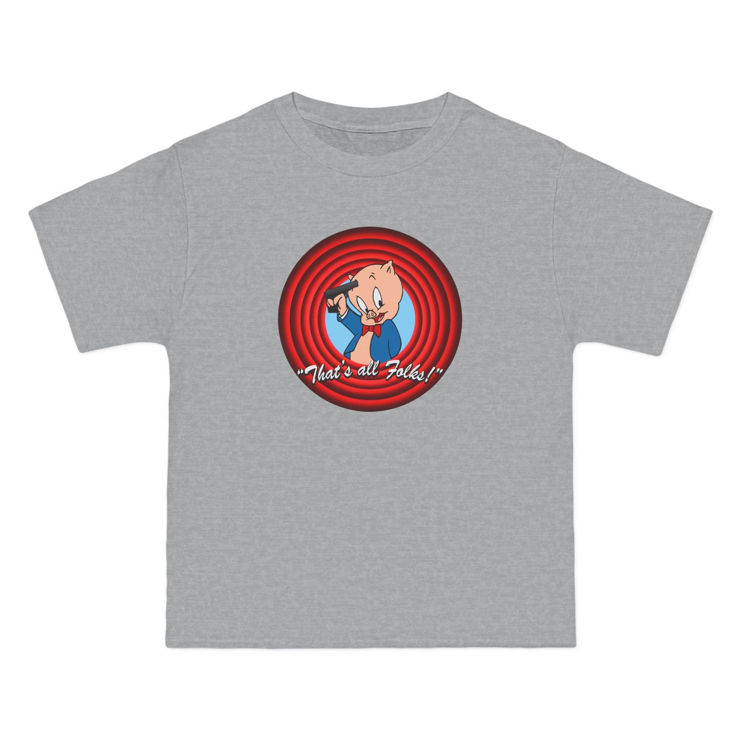 That's All Folks (Porky Pig) - Men's Heavyweight T-Shirt