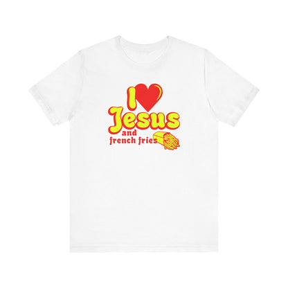 I Heart Jesus (And French Fries) - Men's T-Shirt