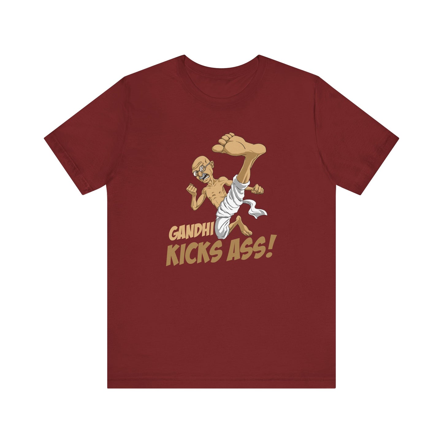 Gandhi Kicks Ass - Men's T-Shirt