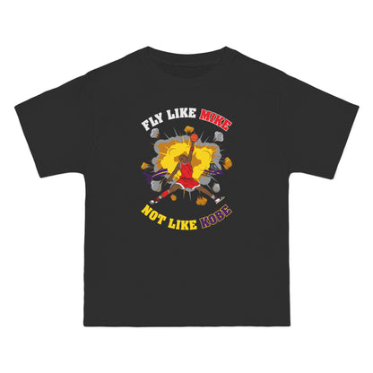 Fly Like Mike Not Like Kobe - Men's Heavyweight T-Shirt