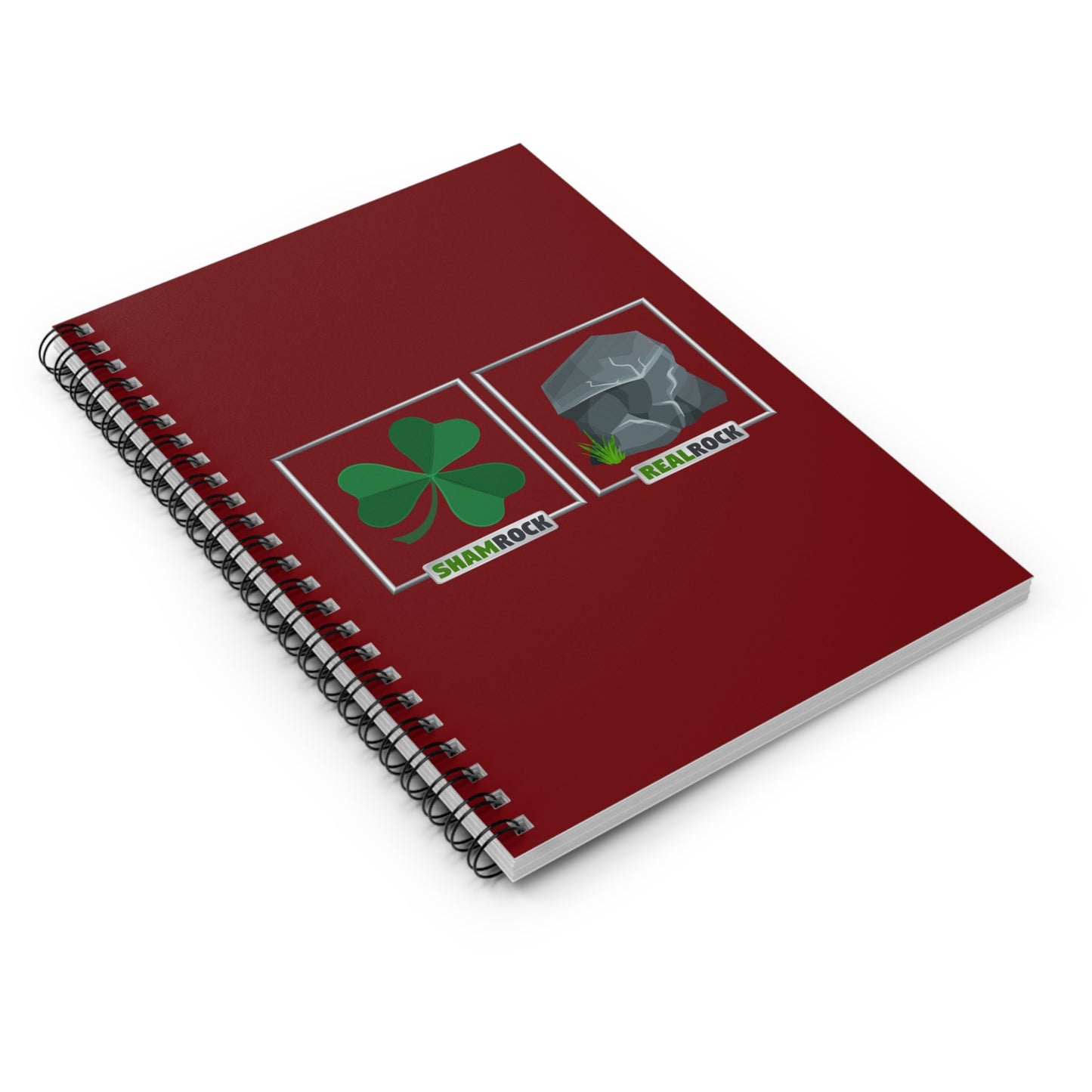 Shamrock Realrock - Spiral Notebook