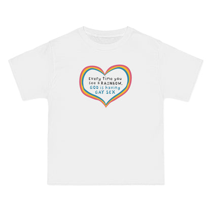 Every Time You See A Rainbow - Men's Heavyweight T-Shirt