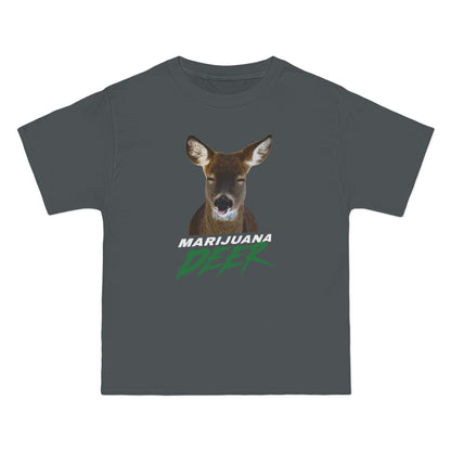 Marijuana Deer - Men's Heavyweight T-Shirt