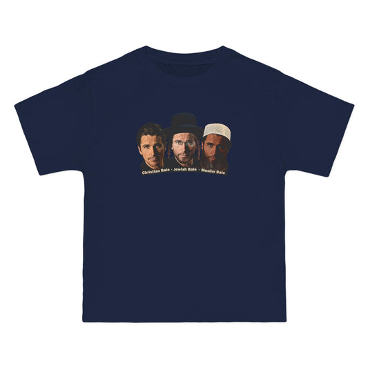 Christian Bale - Jewish Bale - Muslim Bale  - Men's Heavyweight T-Shirt