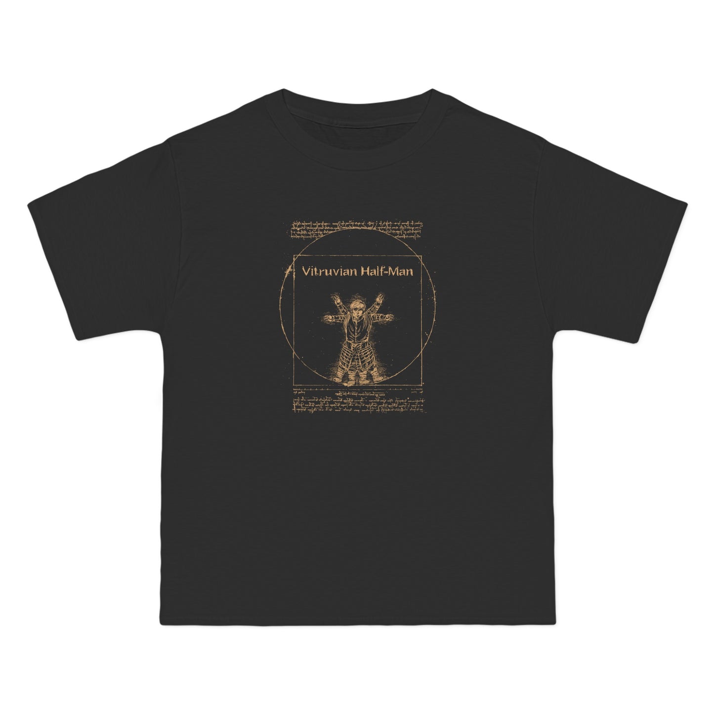 Vitruvian Half-Man - Men's Heavyweight T-Shirt