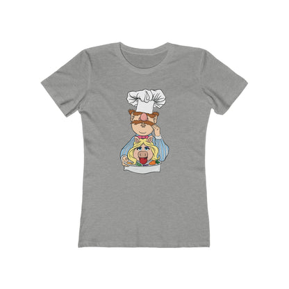 Chef's Special (Swedish Chef Serving Up Miss Piggy On A Platter) - Women's T-Shirt