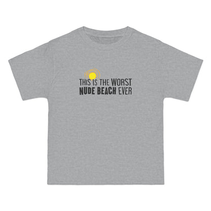 This Is The Worst Nude Beach Ever - Men's Heavyweight T-Shirt