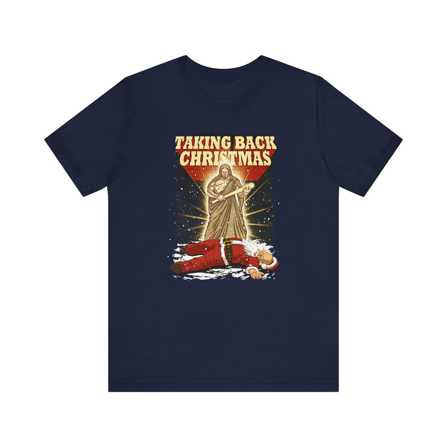 Taking Back Christmas (Jesus Vs. Santa - Men's T-Shirt