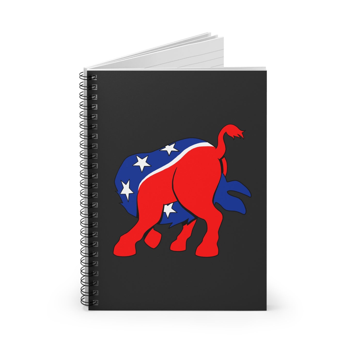 Democratic Donkey (Head Up Its Ass) - Spiral Notebook