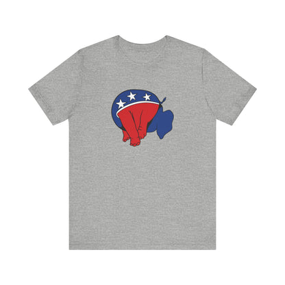 Republican Elephant (Head Up Its Ass) - Men's T-Shirt