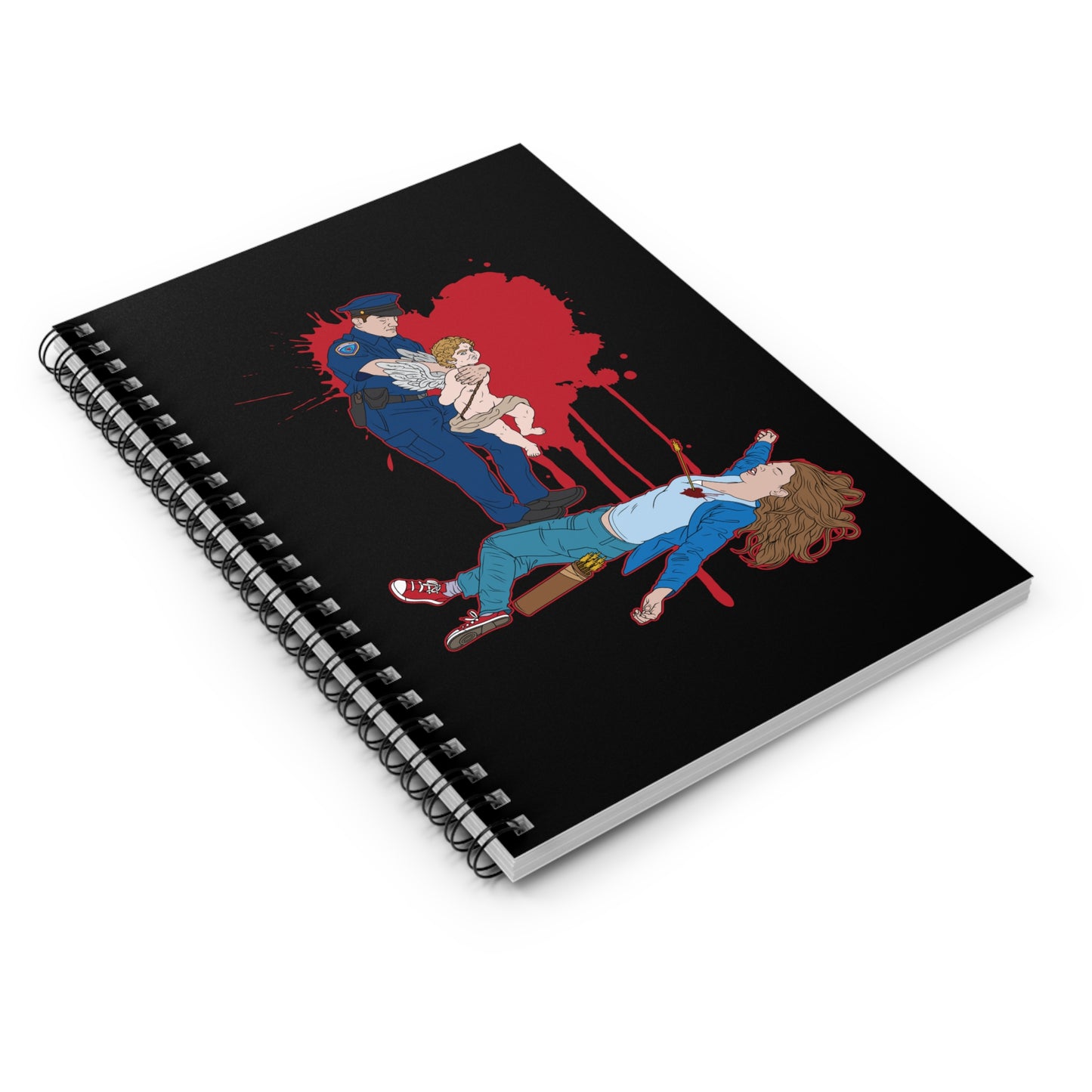 Death By Cupid - Spiral Notebook