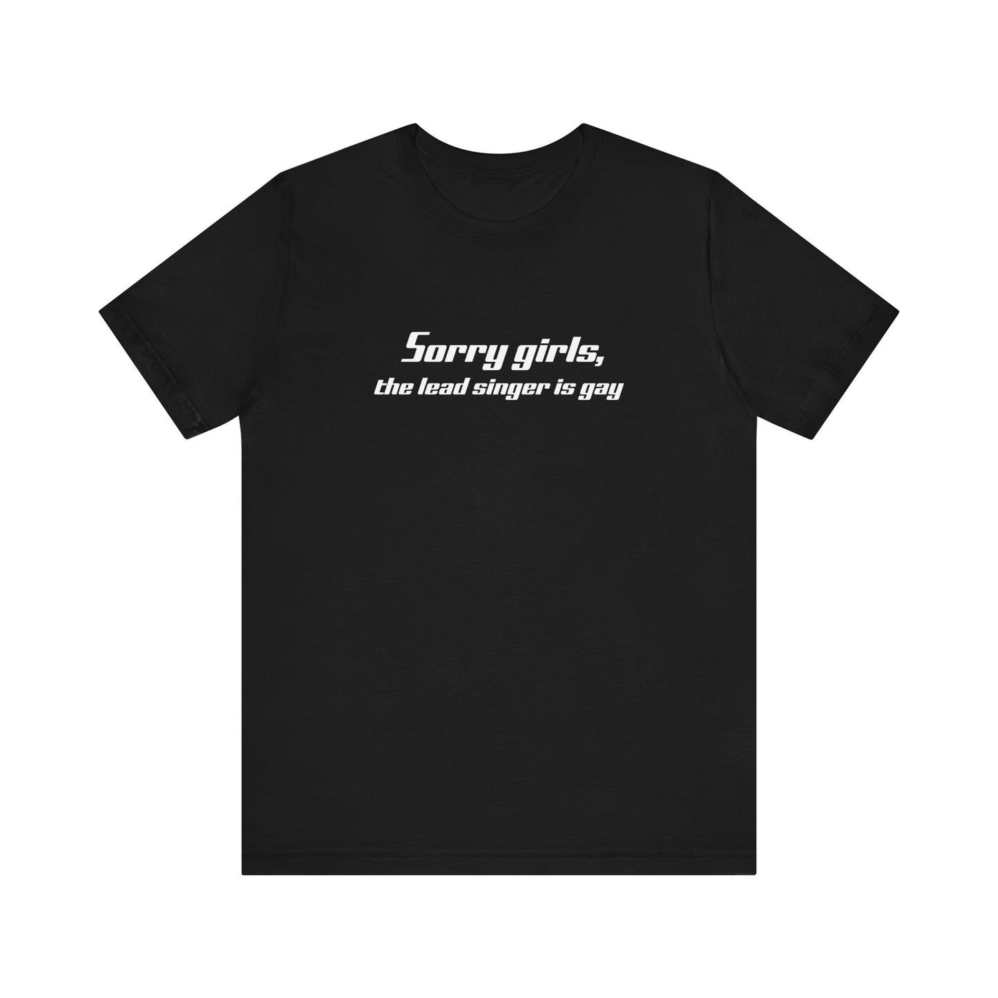 Sorry Girls - The Lead Singer Is Gay  - Men's T-Shirt