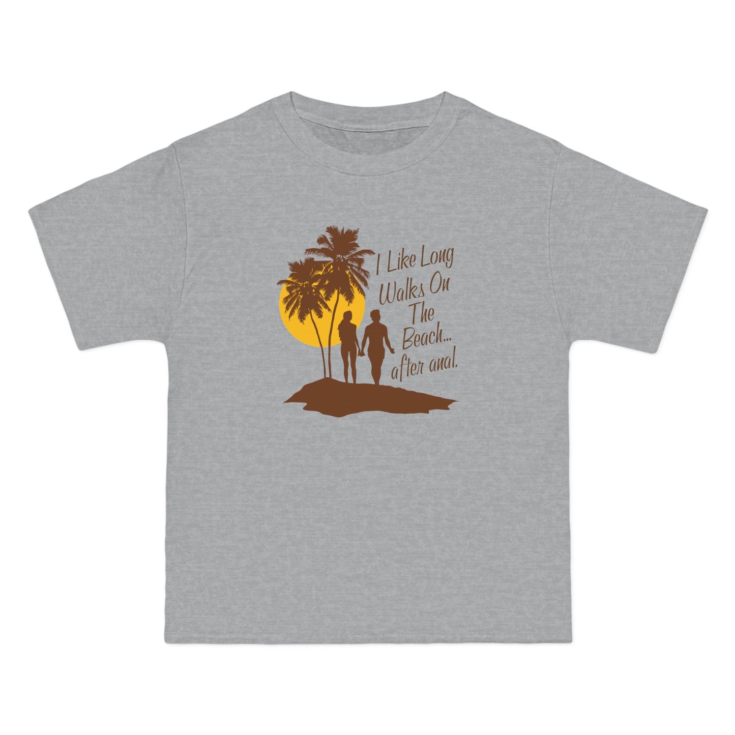 I Like Long Walks On The Beach After Anal - Men's Heavyweight T-Shirt