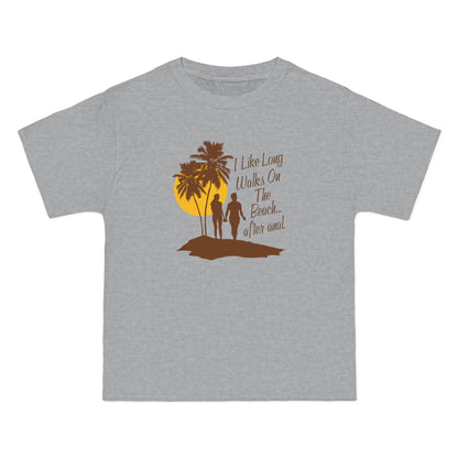 I Like Long Walks On The Beach After Anal - Men's Heavyweight T-Shirt