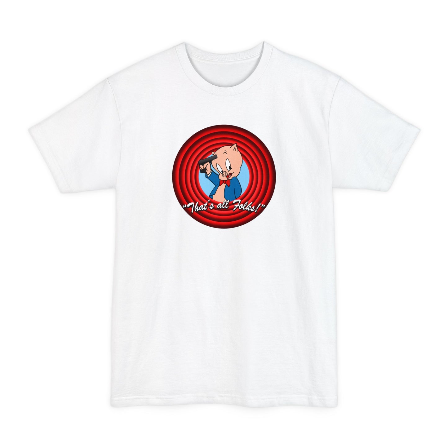 That's All Folks (Porky Pig) - Men's Tall T-Shirt