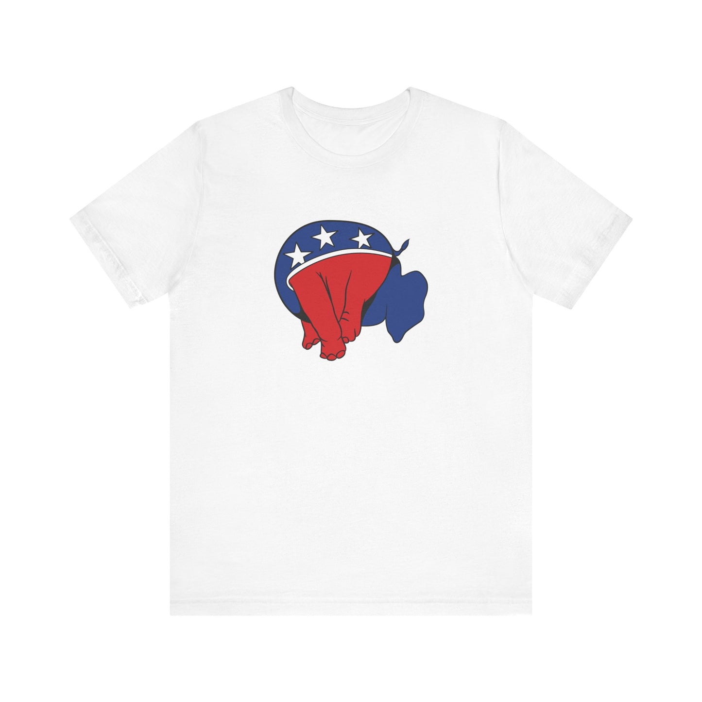 Republican Elephant (Head Up Its Ass) - Men's T-Shirt