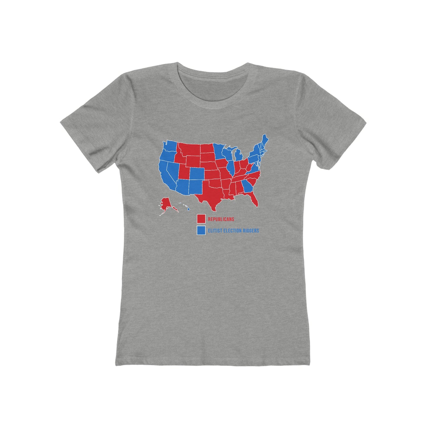 Republicans (Red States) - Elitist Election Riggers (Blue States) - Women's T-Shirt