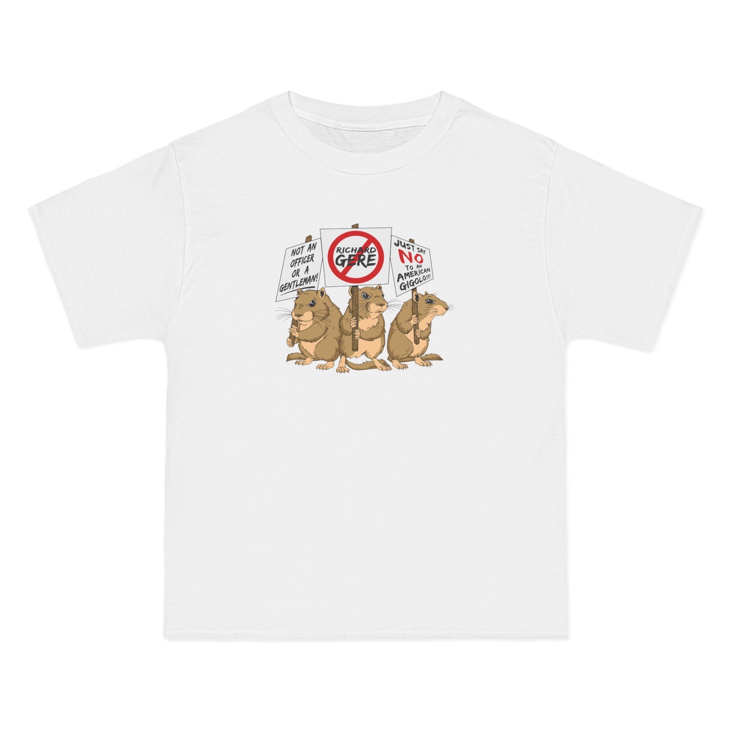 Gerbil Protest (Richard Gere) - Men's Heavyweight T-Shirt