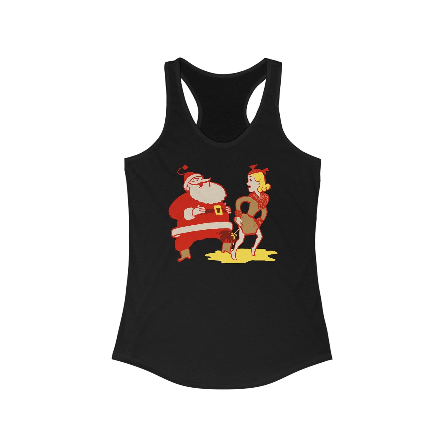 I Saw Mommy Pissing On Santa Claus - Women’s Racerback Tank