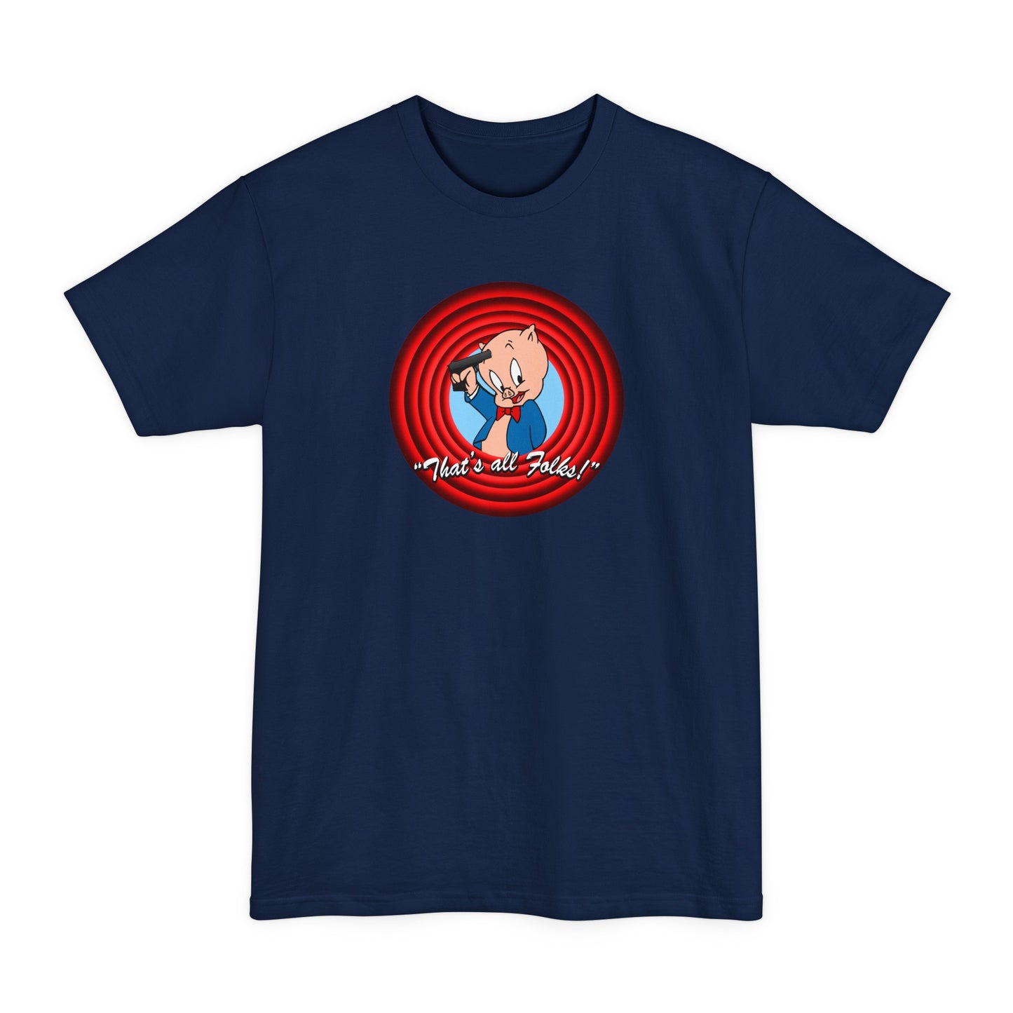 That's All Folks (Porky Pig) - Men's Tall T-Shirt