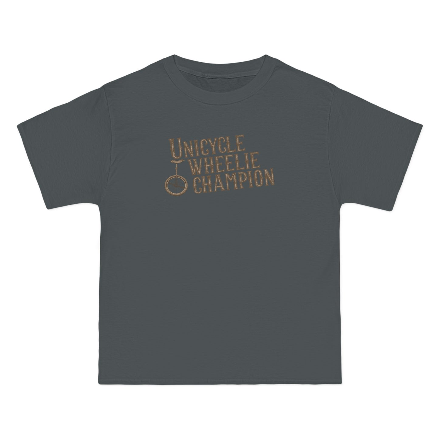 Unicycle Wheelie Champion - Men's Heavyweight T-Shirt