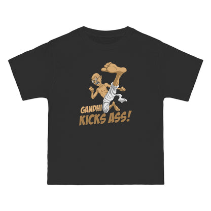 Gandhi Kick Ass - Men's Heavyweight T-Shirt